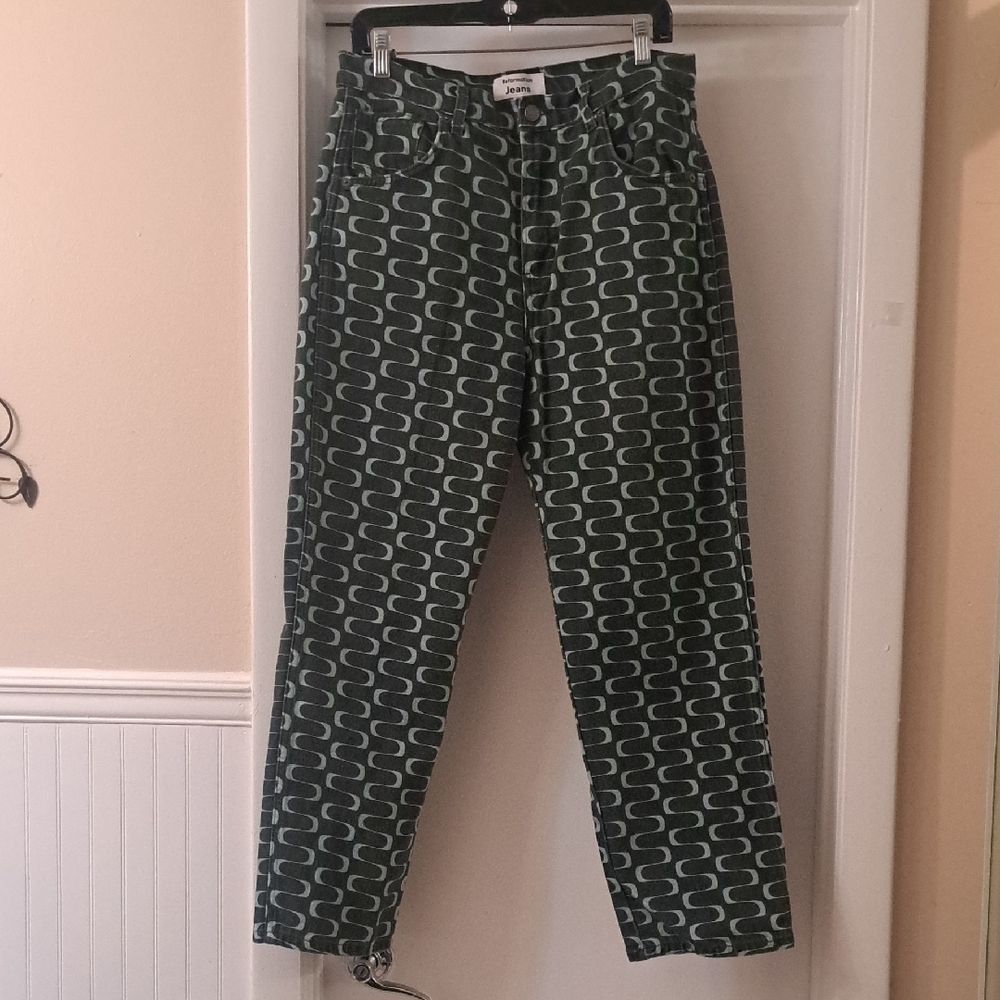 Reformation Mod Highrise Steaight Jean In Color Venture Green  Sz31